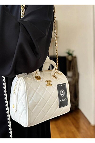 Velvet Vault Women's "Bowling" Leather Handbag and Shoulder Bag - Luxury Padd...