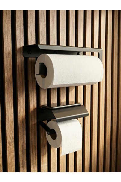 mee wall art Havluluk & Wc Kağıtlık Metal Set I Yapışkan Aparatı I Vida