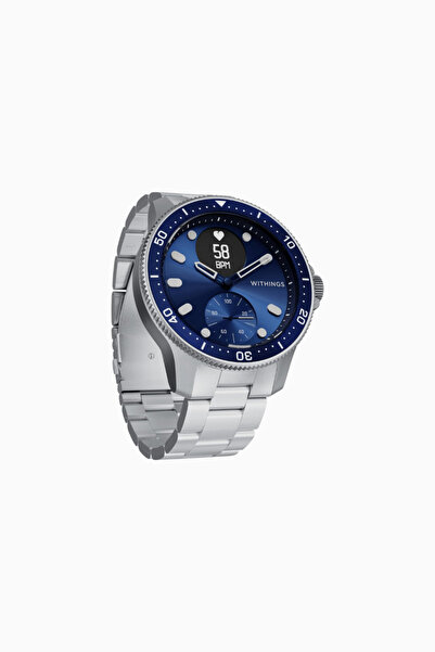 Withings Hybrid Akıllı Saat, ScanWatch Horizon, 43 mm, EKG & SpO2