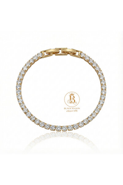 Black Season Tennis bracelet - white - 6 mm |