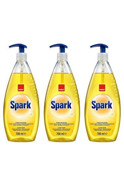 Sano SET 3 PIECES - SPARK LEMON SCENTED CLEANING SOLUTION 700ml WITH PUMP