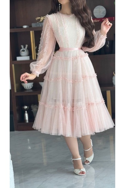 Warazan Tulle dress for the first day of Eid