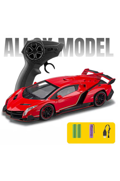 OEM Lamborghini Veneno Metal Car with Remote Control, RC 1:24, Lights and Sou...