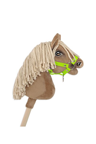 Other Căpăstru pentru cal Hobby Horse A4 mic, fixat - verde neon