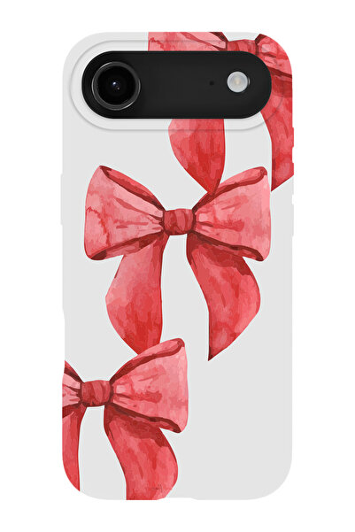 shoptocase حافظة هاتف متوافقة مع iPhone 17Air مزينة بشريط هدية ونمط من الجلد ...