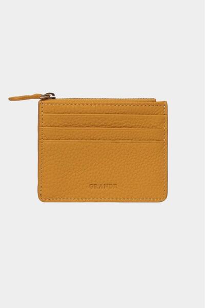 Grande Genuine Leather Unisex Wallet Flother-Yellow 820