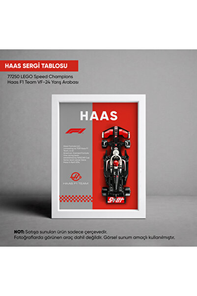 HOMEPACK Haas F1 LEGO Sergi Çerçevesi, Sergi Tablosu, Speed Champions VF-24 (...