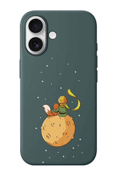 shoptocase حافظة هاتف آيفون 17 بنمط الأمير الصغير من الجلد المدبوغ من الداخل