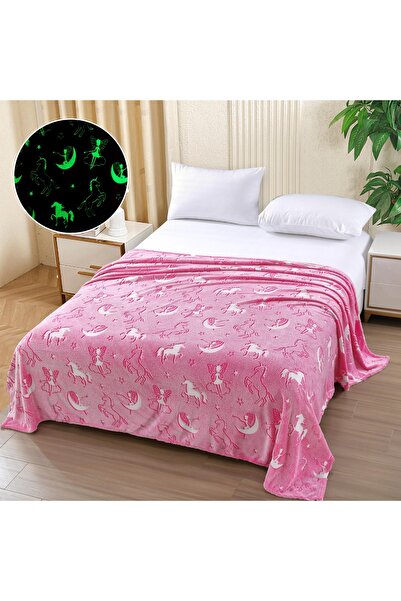 trendyhome Fluffy Glow-in-the-Dark Blanket – 200x220 cm