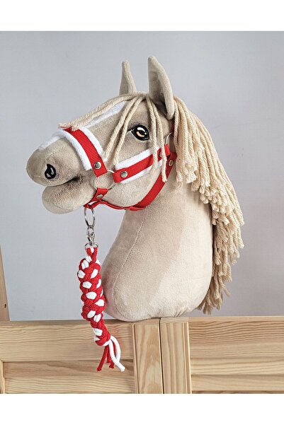 Other Set Hobby Horse: Căpăstru A3 cu blană albă + lesă din frânghie - alb și...