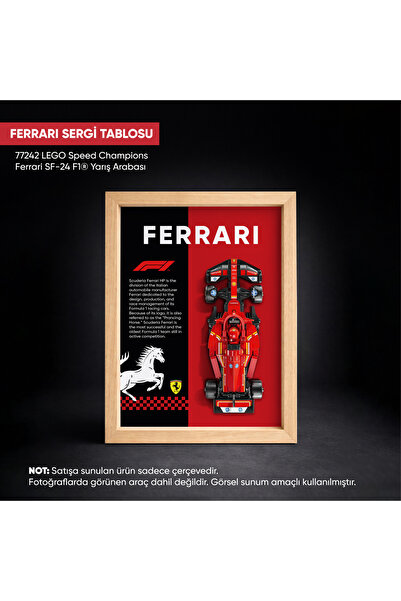 HOMEPACK Ferrari F1 LEGO Sergi Çerçevesi, Sergi Tablosu, Speed Champions SF-2...