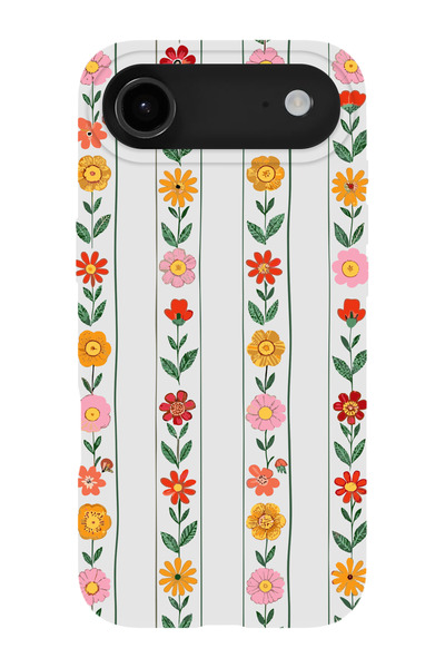 shoptocase حافظة هاتف متوافقة مع iPhone 17Air مزينة بنمط زهرة اللبلاب من الدا...