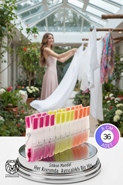 Transformacion Премиум комплект от 36 силиконови щипки за дрехи – деликатна з...