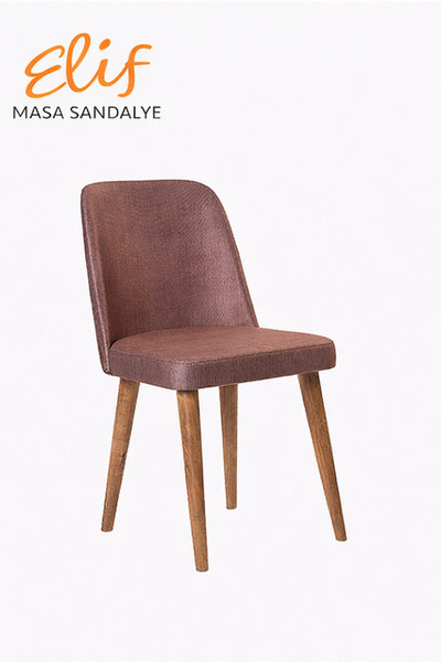 ELİF SANDALYE Asil Premium Sandalye – Ahşap Ayaklı, Döşemeli Oturum, Zamansız...