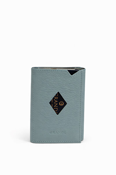 Grande Genuine Leather Men's Card Holder Wallet Mint Green 850