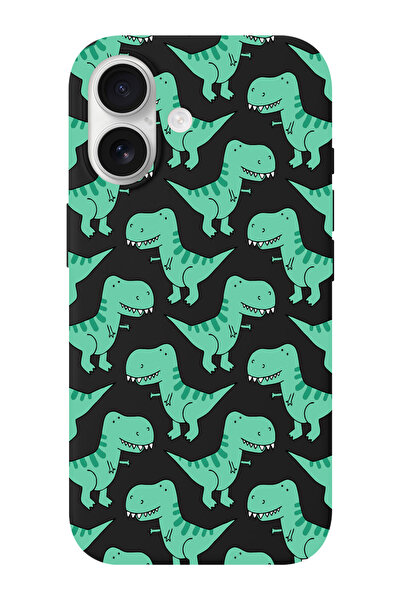 shoptocase حافظة هاتف آيفون 17 بنمط الديناصورات من الجلد المدبوغ من الداخل