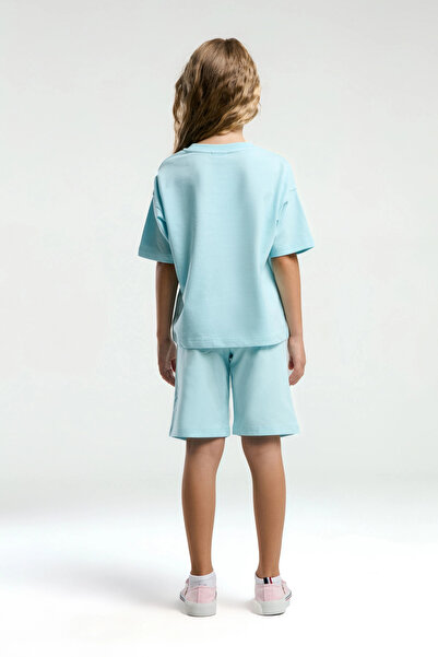 U.S. Polo Assn. Girl's bermuda set - light blue