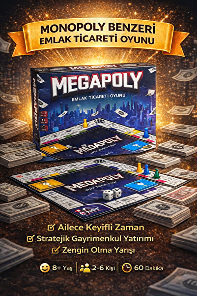 HGROUP Monopoly Emlak Ticareti Oyunu – Ailece Eğlenceli Strateji Kutu Oyunu |...