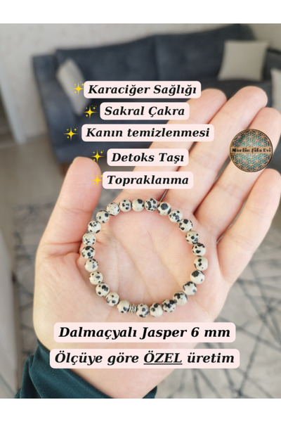 MARDİN ŞİFA EVİ Dalmaçyalı Jasper Doğaltaş Bileklik