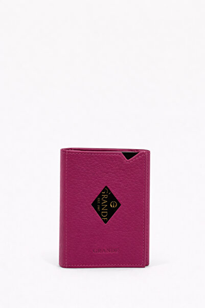 Grande Genuine Leather Men's Card Holder Wallet Pink 850