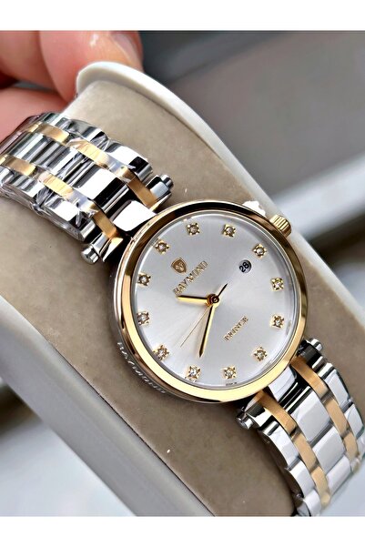 Raymond Silver Color Sports Steel Band Original Women's Wristwatch + Bracelet...