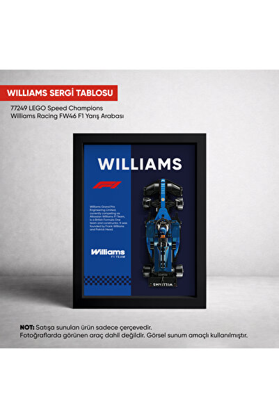 BERRAVIA Williams F1 LEGO Sergi Çerçevesi, Sergi Tablosu, Speed Champions FW4...