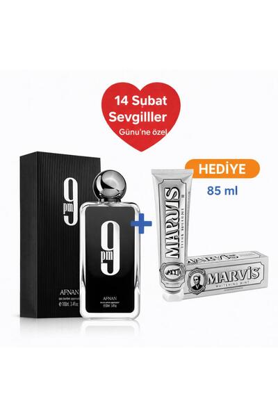 Afnan 9 Pm Edp 100 ml Parfüm ve Diş Macunu Hediye