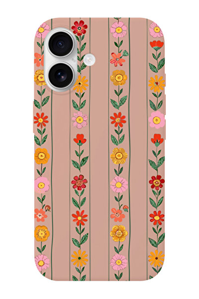 shoptocase حافظة هاتف آيفون 17 بنمط زهرة اللبلاب من الداخل مصنوعة من الجلد ال...