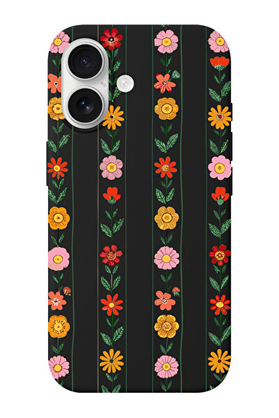 shoptocase حافظة هاتف آيفون 17 بنمط زهرة اللبلاب من الداخل مصنوعة من الجلد ال...