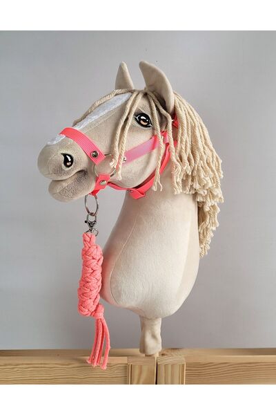 Other Hobby Horse Set: A3 Halter + Rope Lead - Neon Pink