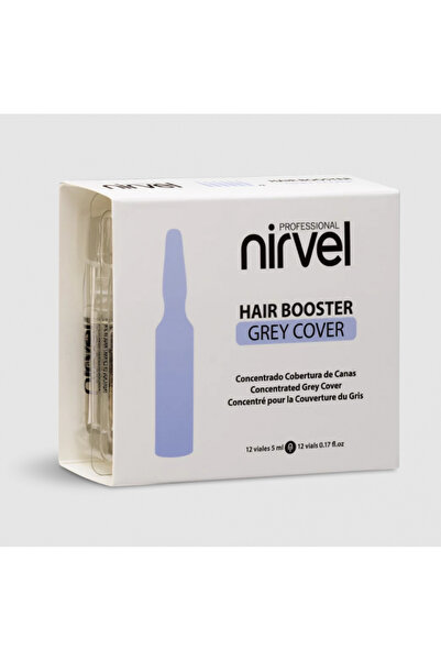 NİRVEL FIOLE HAIR BOOSTER GREY COVER 12BUC (pentru acoperire fire albe)