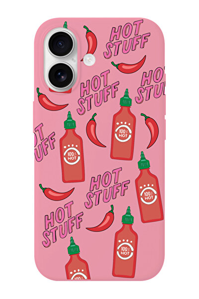 shoptocase iPhone 17 Hot Stuff Patterned Suede Inside Launch Phone Case