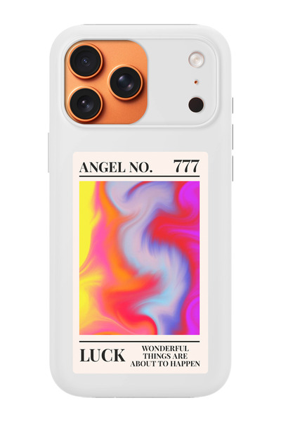shoptocase iPhone 17 Pro Uyumlu Manifest Luck Desenli İçi Süet Lansman Telefo...