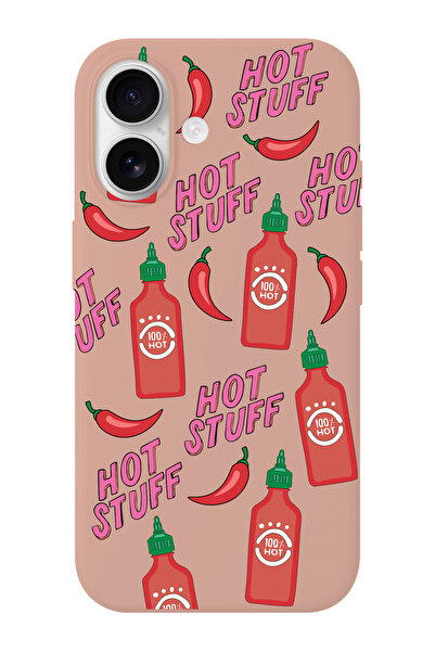 shoptocase iPhone 17 Hot Stuff Patterned Suede Inside Launch Phone Case