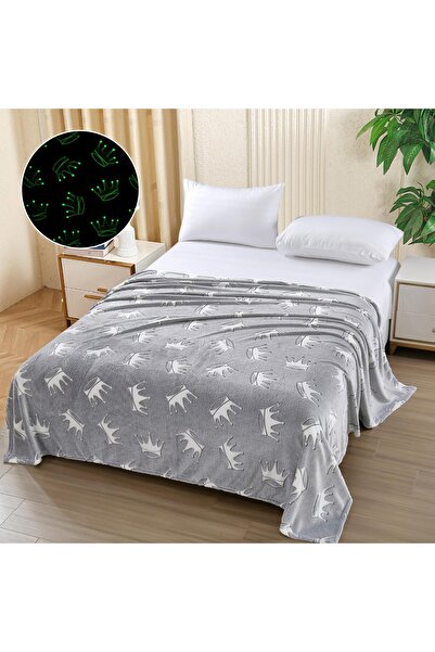 trendyhome Fluffy Glow-in-the-Dark Blanket – 200x220 cm