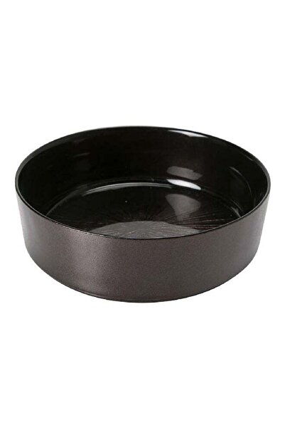 Secret de Gourmet Long Lasting Astra Glass Decorative Serving Bowl Black 15 x...