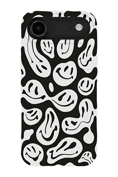 shoptocase حافظة هاتف متوافقة مع iPhone 17Air مزينة بنمط الوجوه المبتسمة من ا...