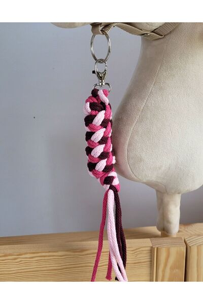 Other Hobby Horse Rope Lead - Light Pink/Dark Pink/Burgundy
