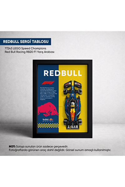BERRAVIA Red Bull F1 LEGO Sergi Çerçevesi, Sergi Tablosu, Speed Champions RB2...