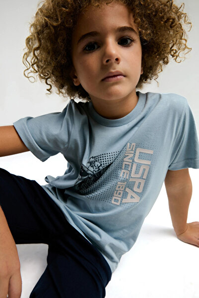 U.S. Polo Assn. Boy's bermuda set - soft green