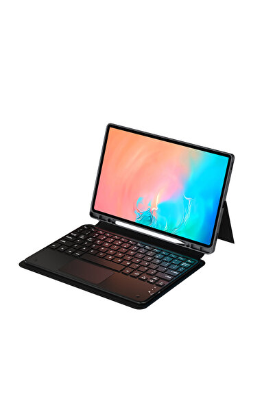 Roketcim Galaxy Tab S11 Ultra Border Keyboard Bluetooh Bağlantılı Standlı Kla...
