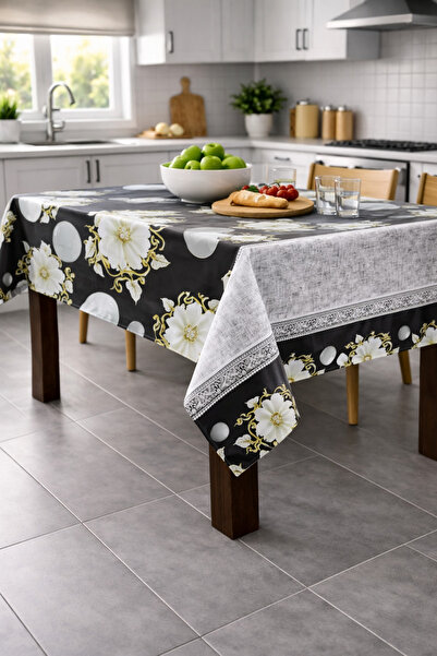 Ozsport Hygienic Oilcloth Tablecloth – Waterproof, Stain-Resistant, Easy to C...