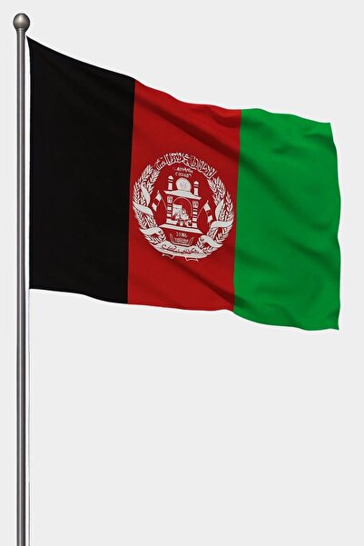 Afganistan 50X75 Raşel Kumaş Gönder Bayrağı