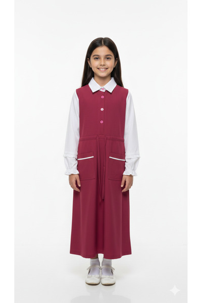 Back To School Maryoul Baraem Pink Girls Full uniform, Durable and Comfortabl...