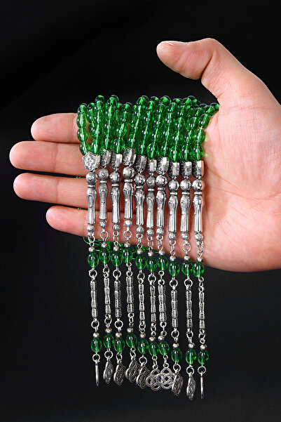 Öyküm accesory 10 Pieces Barley Model Glass Prayer Beads Set, Natural Stone G...