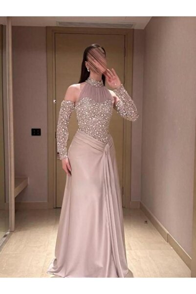 hedi Luxurious embroidered chiffon dress