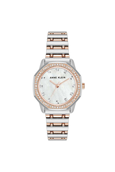 Anne Klein Two-Tone Band White MOP Dial Women's Watch