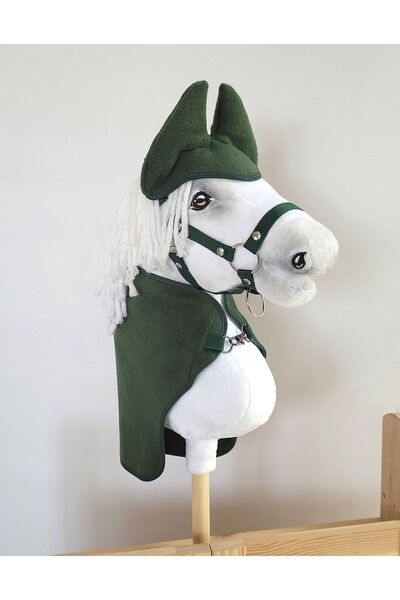 Other Hobby Horse A3 Set: Blanket + Fly Hats - Bottle Green