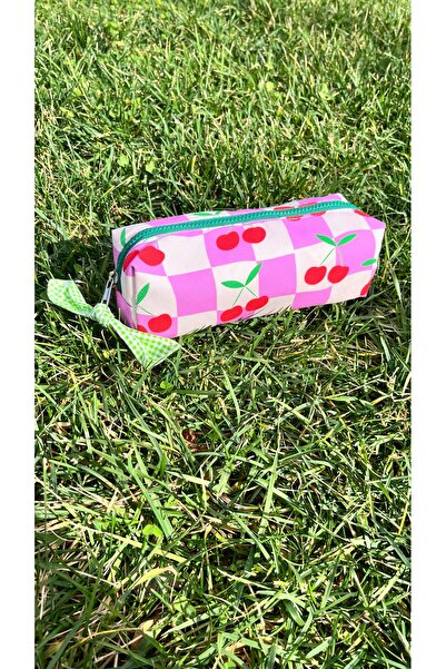 Yare Atelier Υφασμάτινη μολυβοθήκη μονόχρωμη, μολυβοθήκη με φερμουάρ με σχέδι...