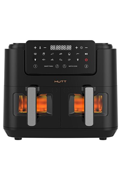 HUTT Çift Hazneli Air Fryer 9 Lt. Yağsız Fritöz, Güçlü ve Pratik Kullanım
